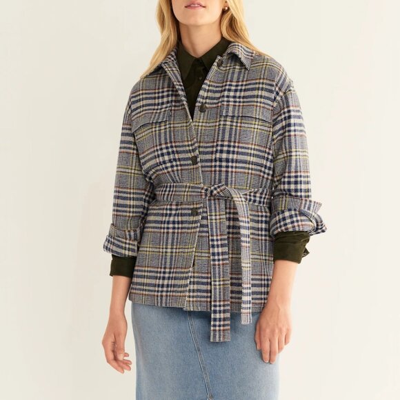 Pendleton Wool Belted Shirt Jacket — West End Plaid Shacket XL NWT - Picture 14 of 14